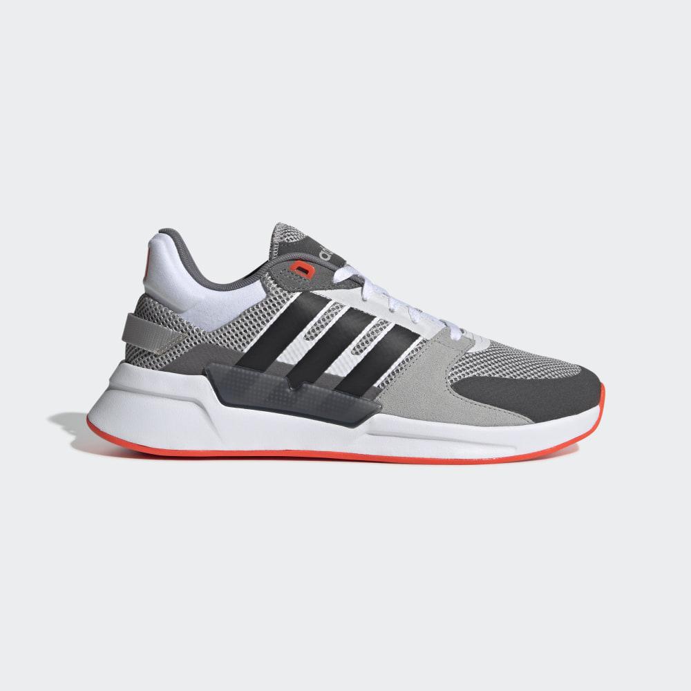 Adidasi Alergare Adidas Run 90s Barbati Romania - Gri/Negrii/Rosii EE9871